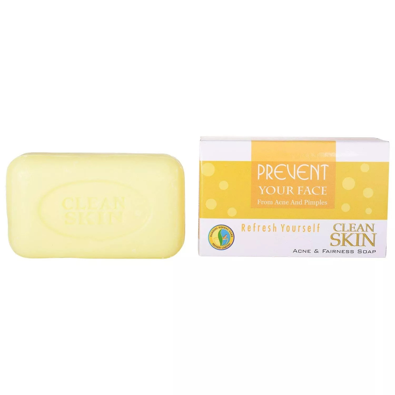 Nandini Clean Skin Acne and Fairness bathing Soap, (Pack of 3) (3 x 75 g)