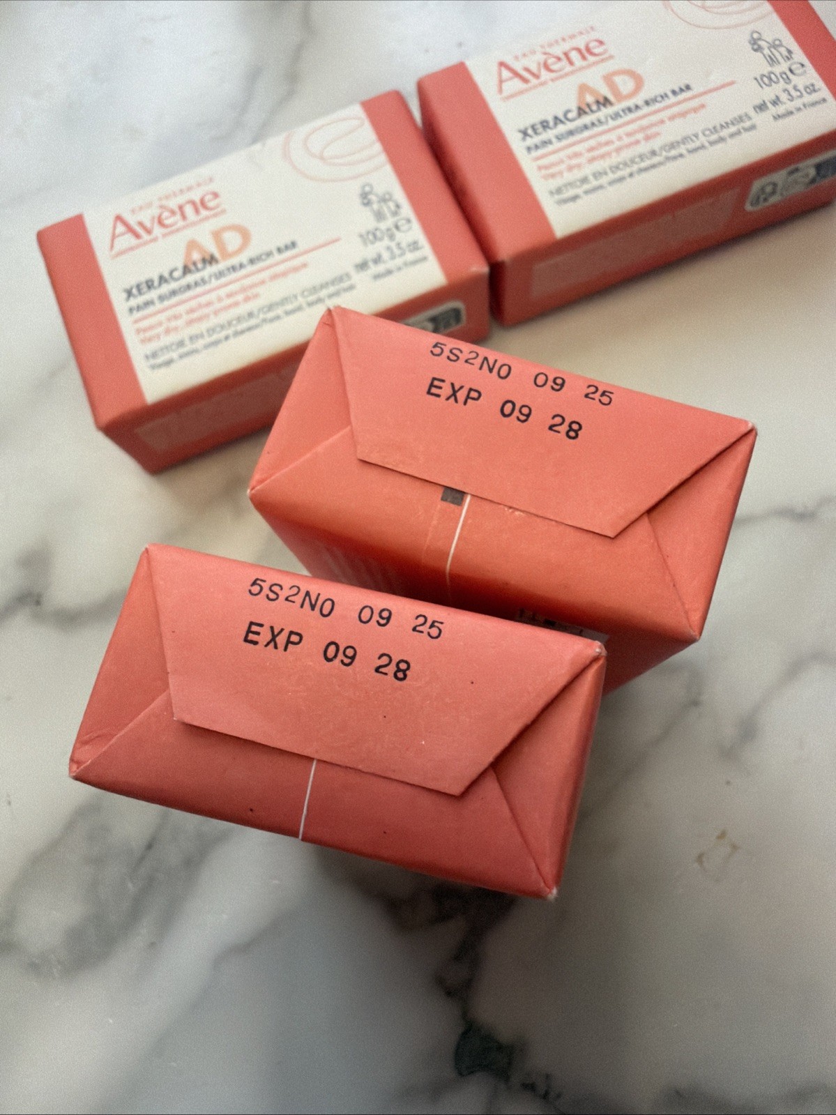 4x Avene XeraCalm A.D Ultra-Rich Cleansing Bar 100g / 3.5oz EXP 7/2028 – 4 Pack