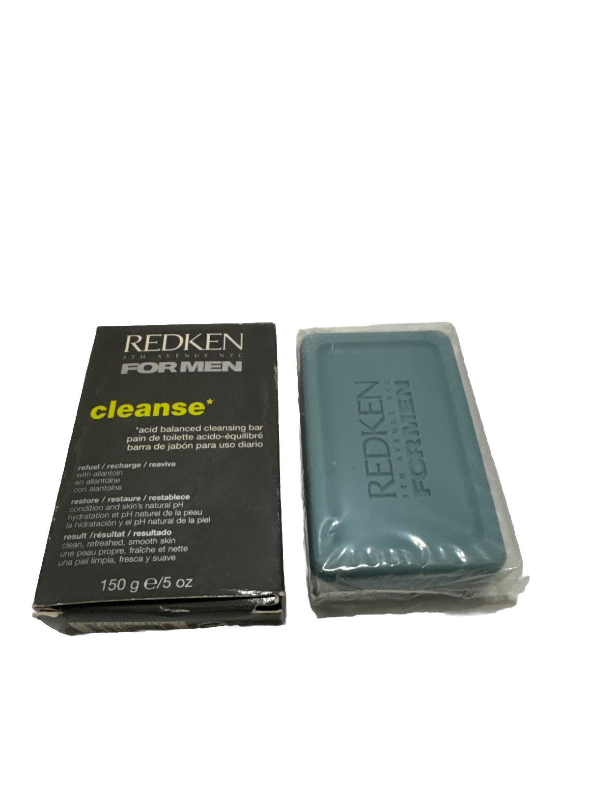 Redken for Men Cleanse Acid Balanced Cleansing Bar 5 oz New Sealed 1 Bar