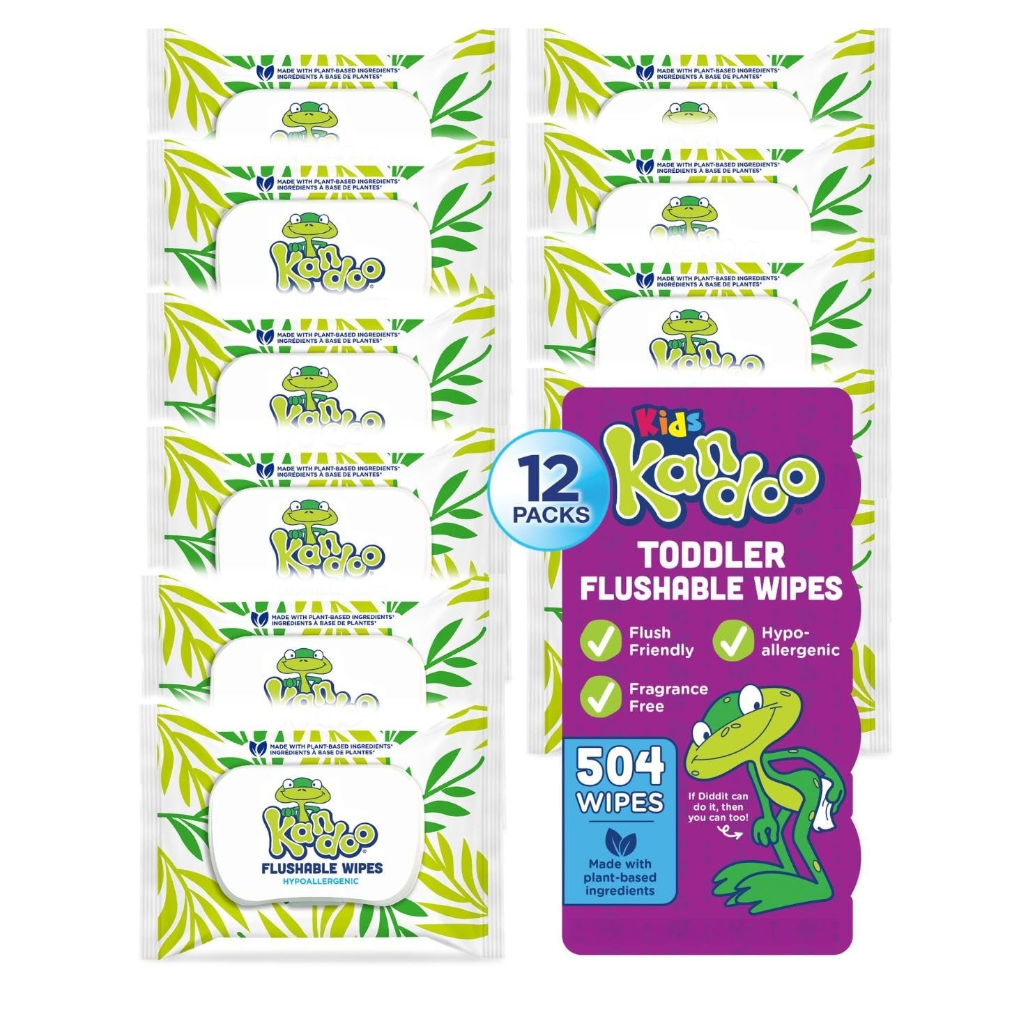 Flushable Baby Wipes Unscented Hypoallergenic Potty Training Wet Cloths 42