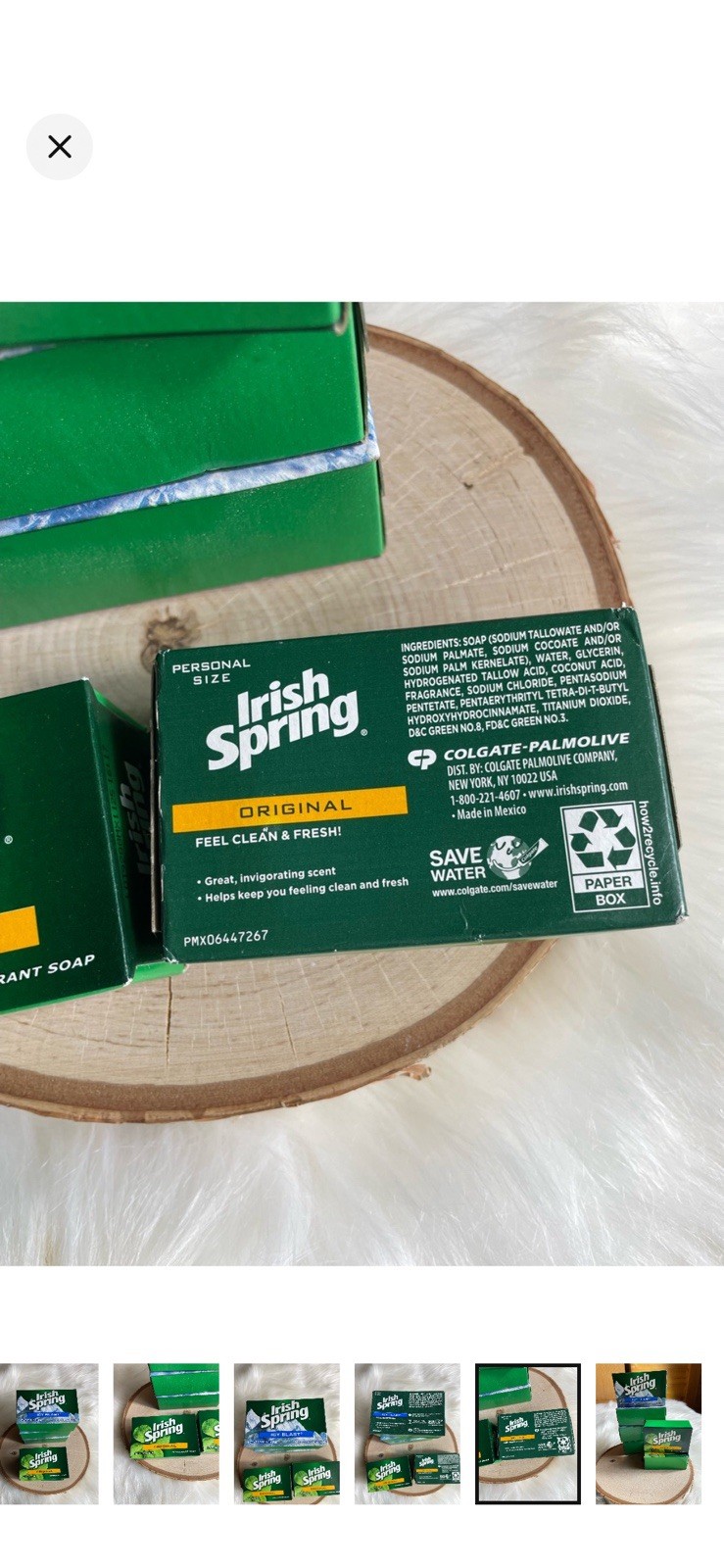 Irish Spring Deodorant Bar Soap Multipack Original & Icy Blast 3.2oz/3.7oz