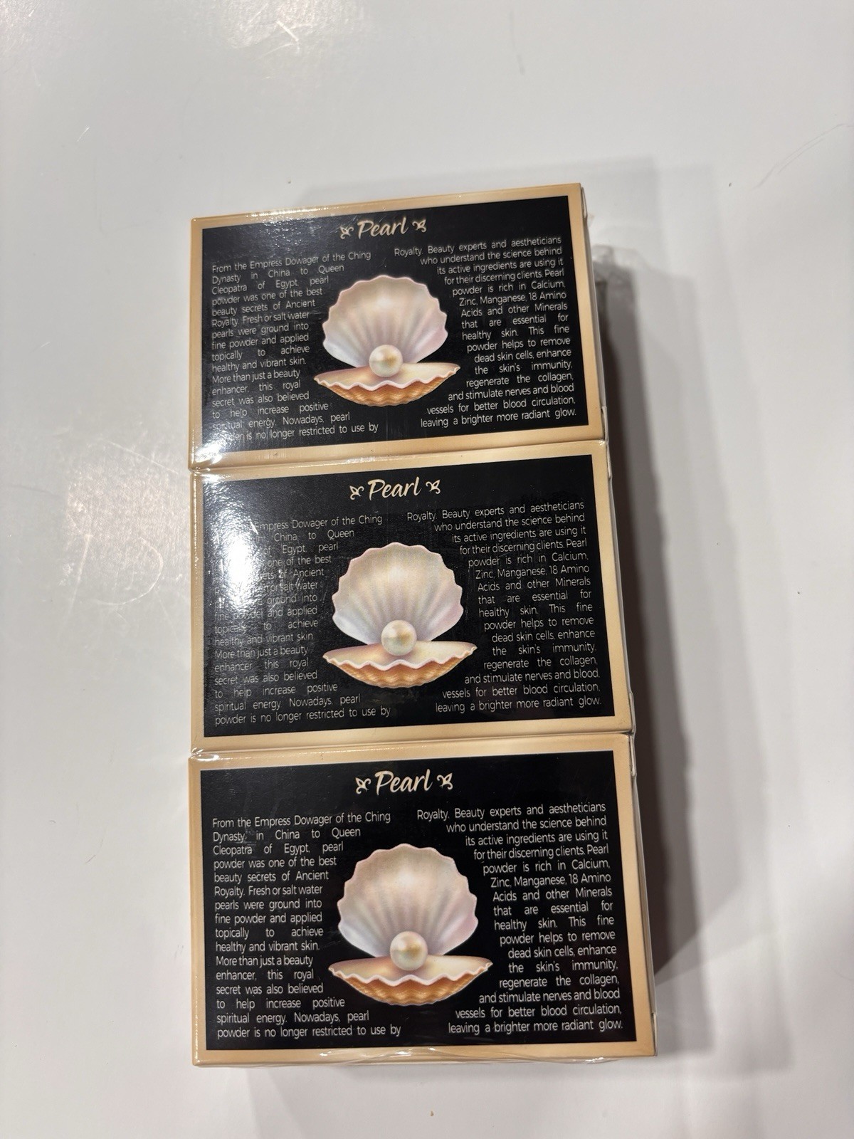 Mother Earth Natural Beauty Pearl Natural Lightening Soap. Lot of 3(box)