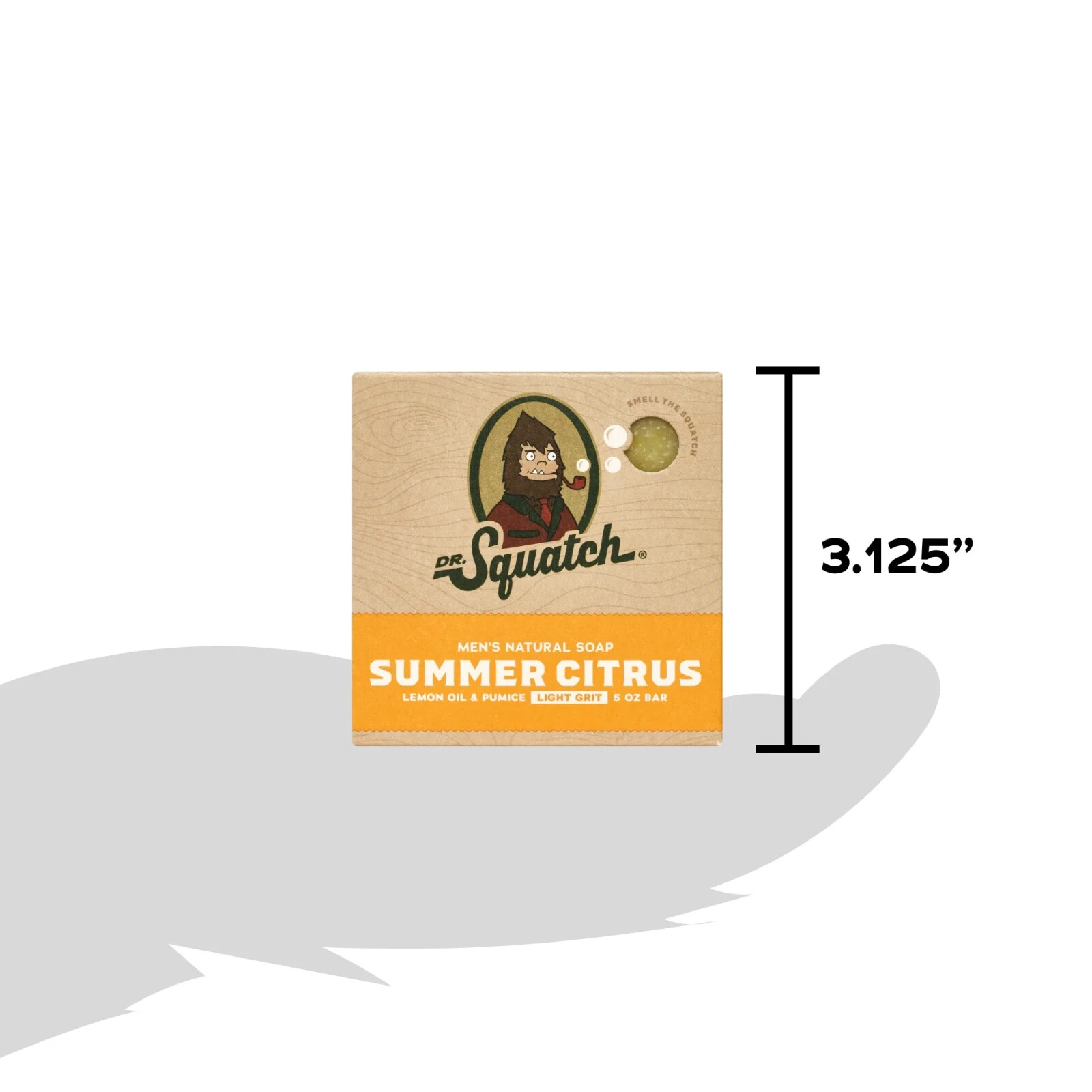 Dr. Squatch Summer Citrus Natural Bar Soap for Men, 5oz (141g)