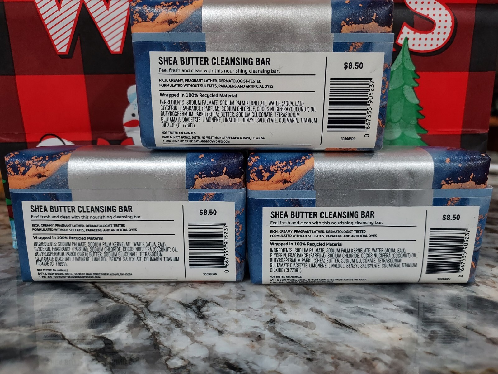Bath & Body Works Men’s Collection Clean Slate 5oz Cleansing Bar Set of 3