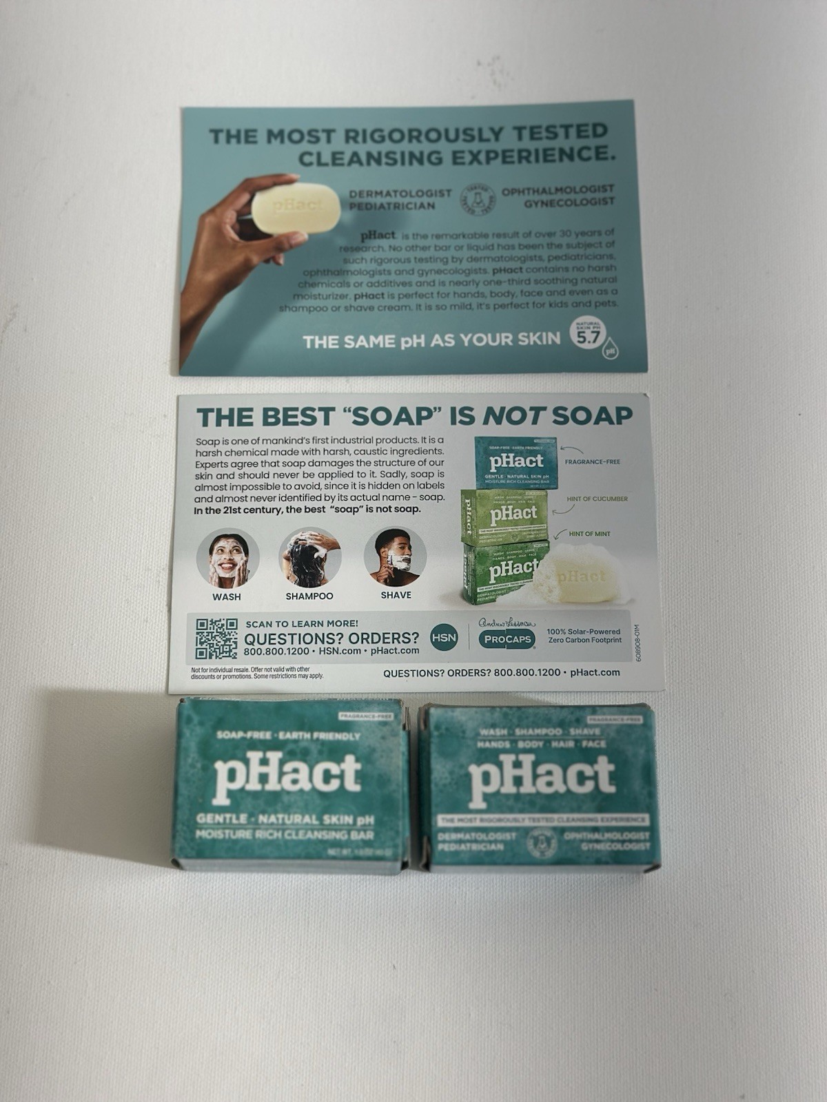pHact Soap Free Moisturizing Cleansing Bar Lot Of 2