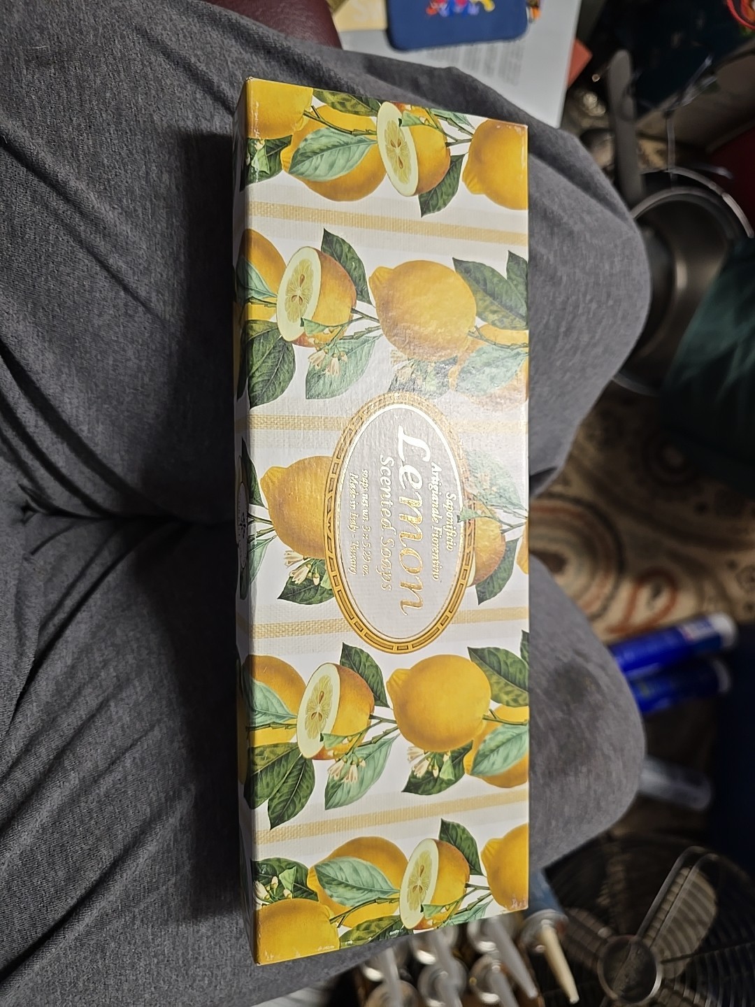 NEW Fiorentino 3×5.29oz Limone Lemons Scented Soap Made Tuscany Italy New Sealed