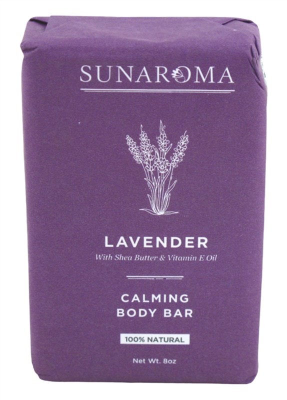 (3 PACK) Sunaroma Soap Bar Lavender Shea + Vitamin-E Oil 8oz