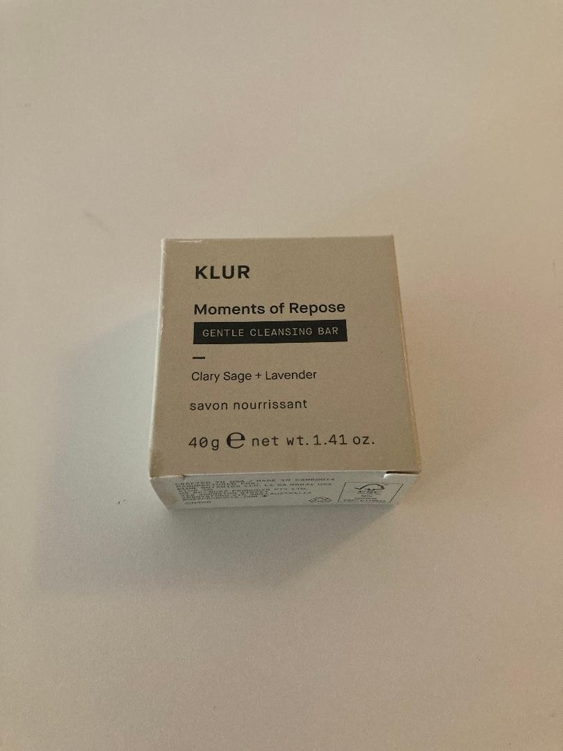 Klur Moments of Repose Clary Sage/Lavender Gentle Cleansing Bar