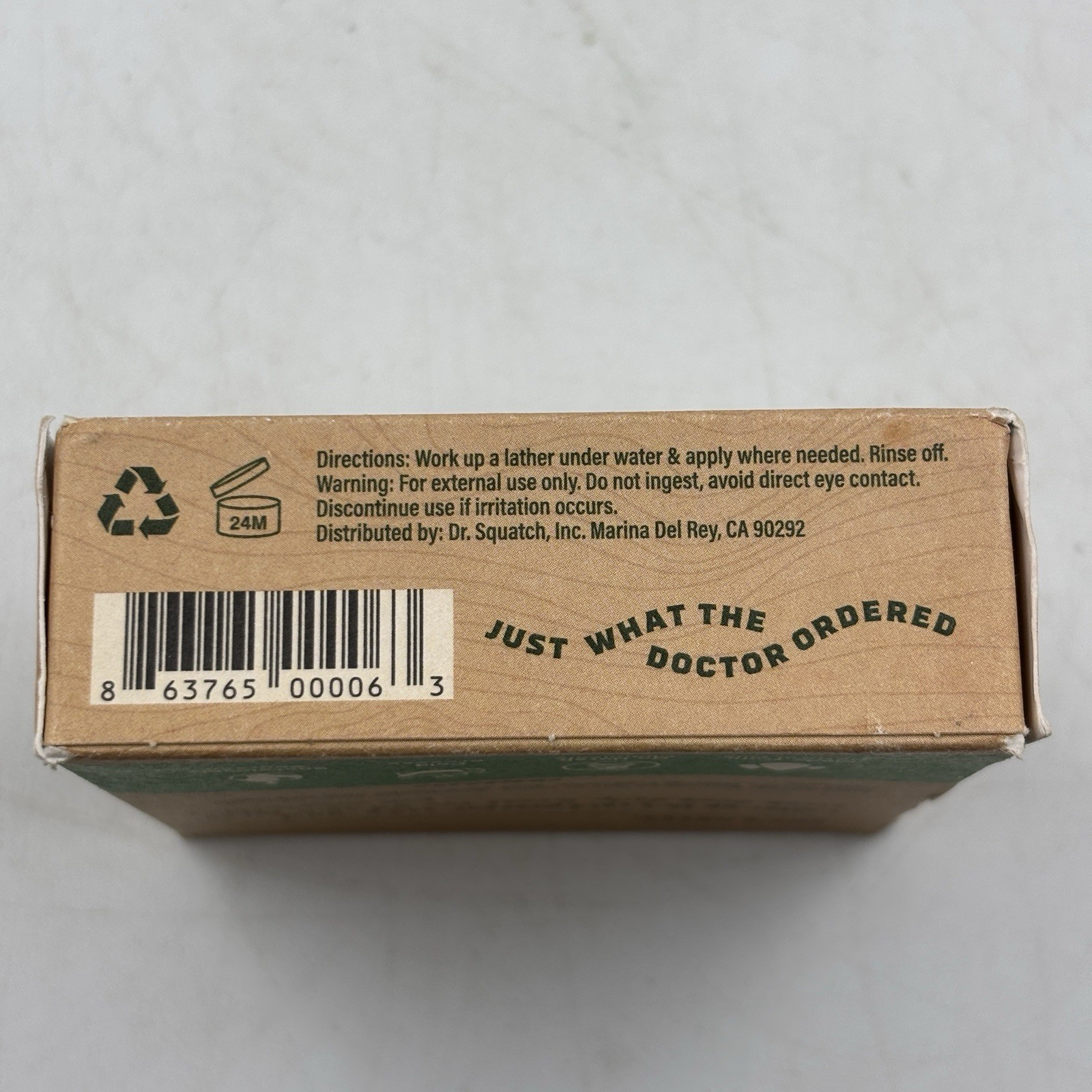 Dr. Squatch Cool Fresh Aloe Natural Soap Bar Zero Grit 5oz Stocking Stuffer