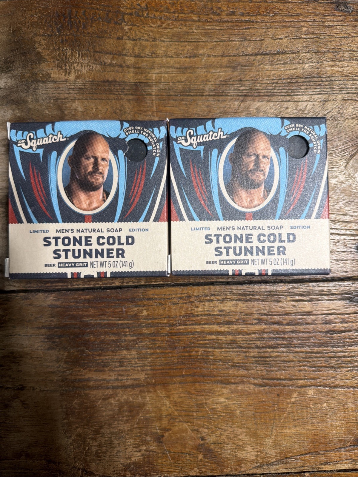 (2 PACK) Dr. Squatch Men’s Natural Soap – Stone Cold Stunner, 5 oz