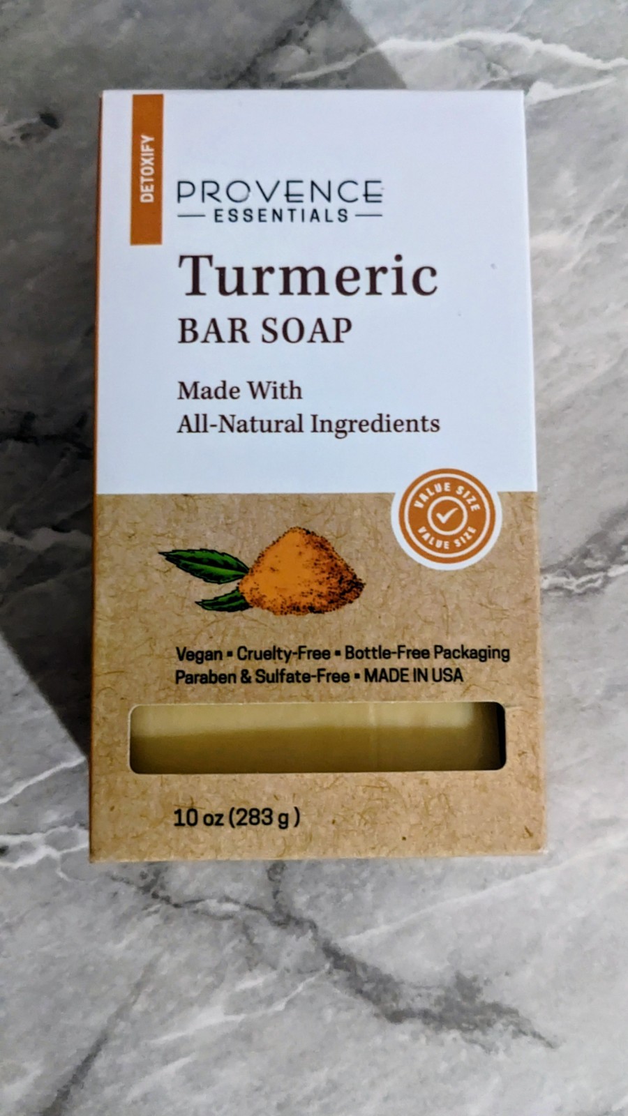 Provence Essentials Turmeric Bar Soap, Organic Olive Oil,All Natural Ingredients