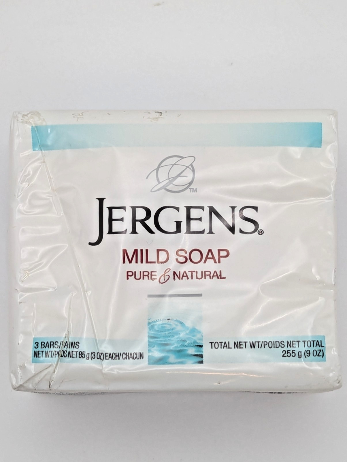 Jergens Mild Soap Pure & Natural 3 Pack 3oz Bars 9oz Total NEW *Fast Shipping*