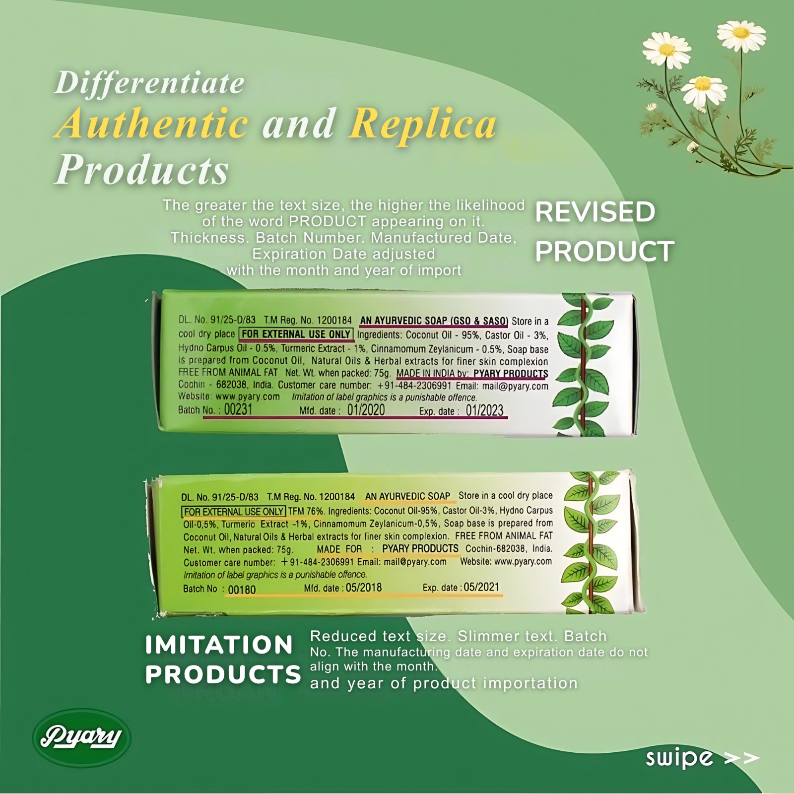 Pyary Nalpamara Beauty Soap 75g – Herbal Skin Brightening Ayurvedic Bar