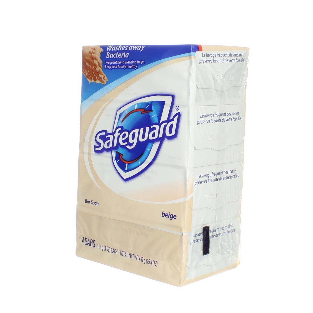 6 Pack Safeguard Antibacterial Deodorant Bar Soap, Beige, 4 oz, 4 Ct