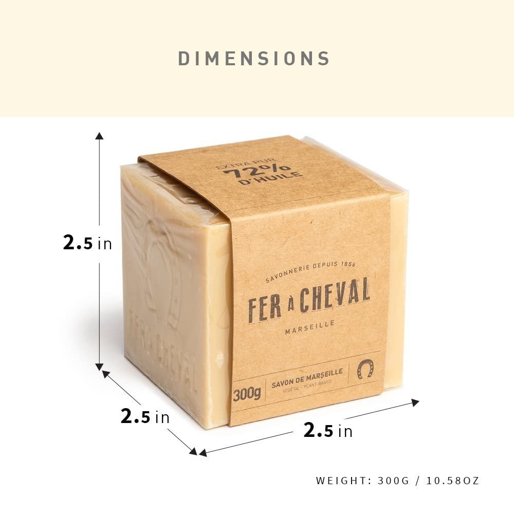Fer à Cheval Vegetal Authentic Savon De Marseille Soap Bar, Natural…