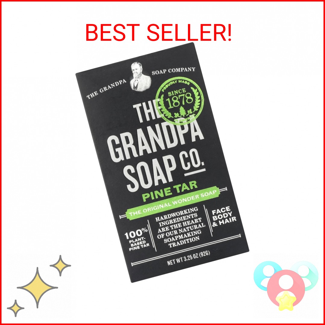 Grandpas Pine Tar Soap 4.25 Ounce Bar