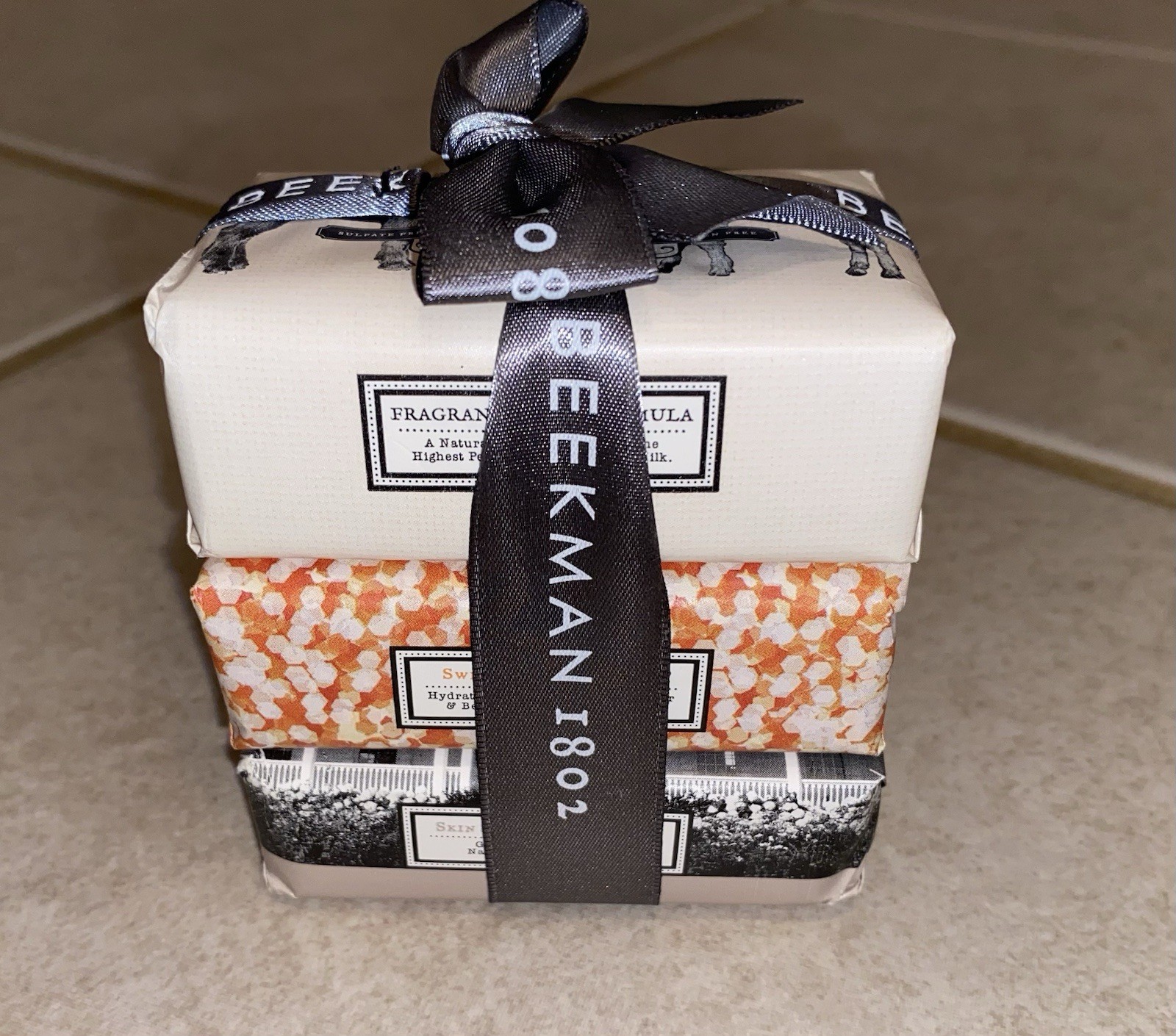 Beekman 1802 Bar Soap – 3.5 Fragrance Free/Sweet Relief/Skin Softening Formula￼
