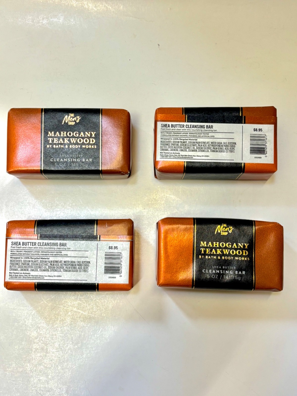 2 Pack Bath & Body Works Men’s’ Collection Shea Butter Cleansing Soap Bar 5oz
