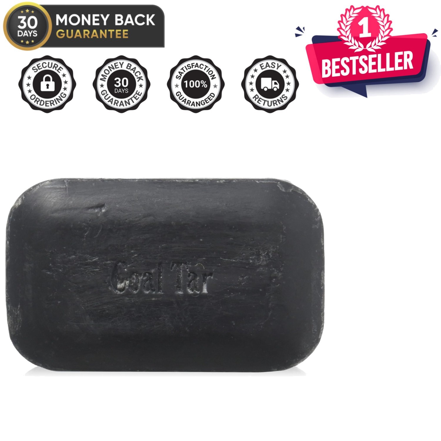 Soothing Old-Fashioned Coal Tar Bar Soap for Dry Skin – Hypoallergenic & Natural