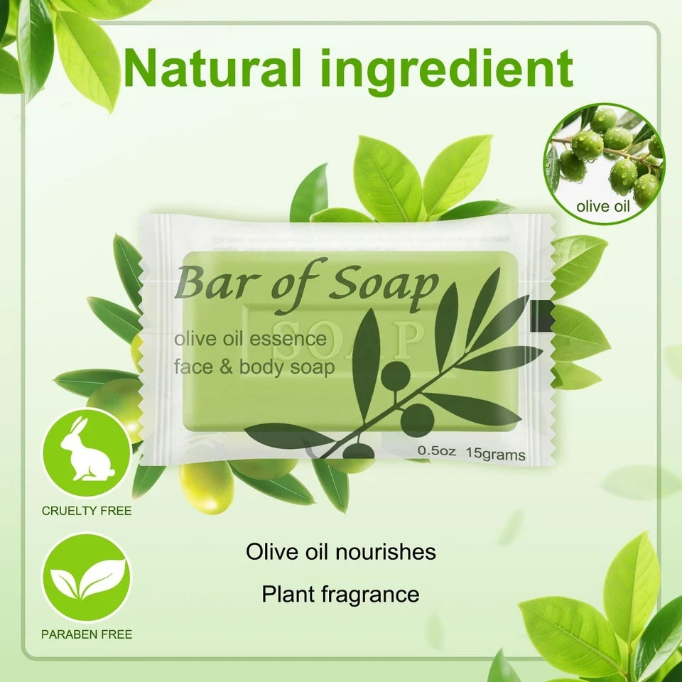 Bulk Bar Soap Travel Mini Soap Bars Bulk 0.5 oz,Guest Soaps Small for Bathroo…