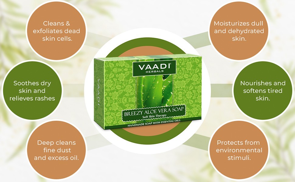 Aloe Vera Soap – Each 2.65 Oz, Pack of 3(8 Ounces)