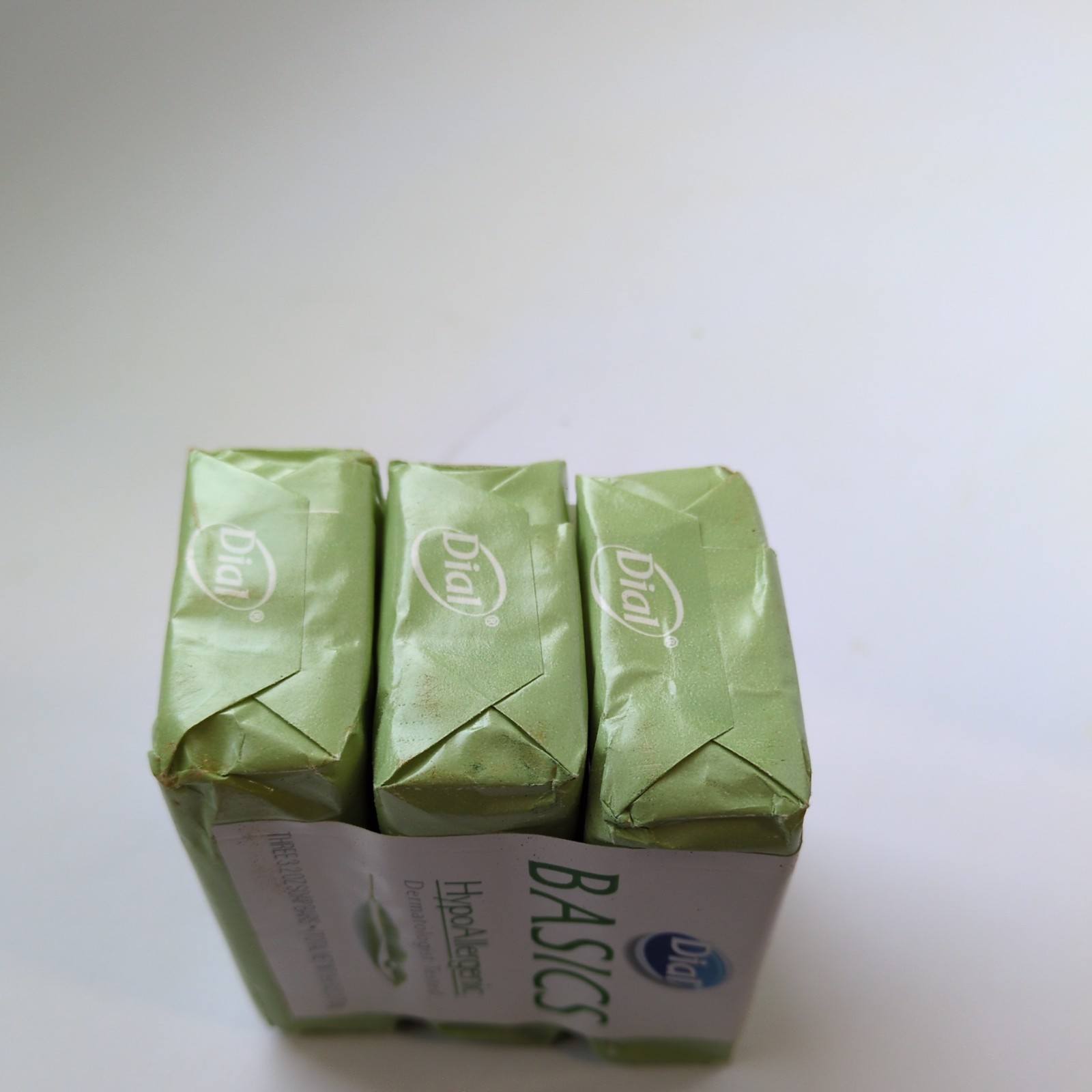 Dial Basics Hypo Allergenic Bar Soap 3.2 OZ Bars Discontinued 3 Bars