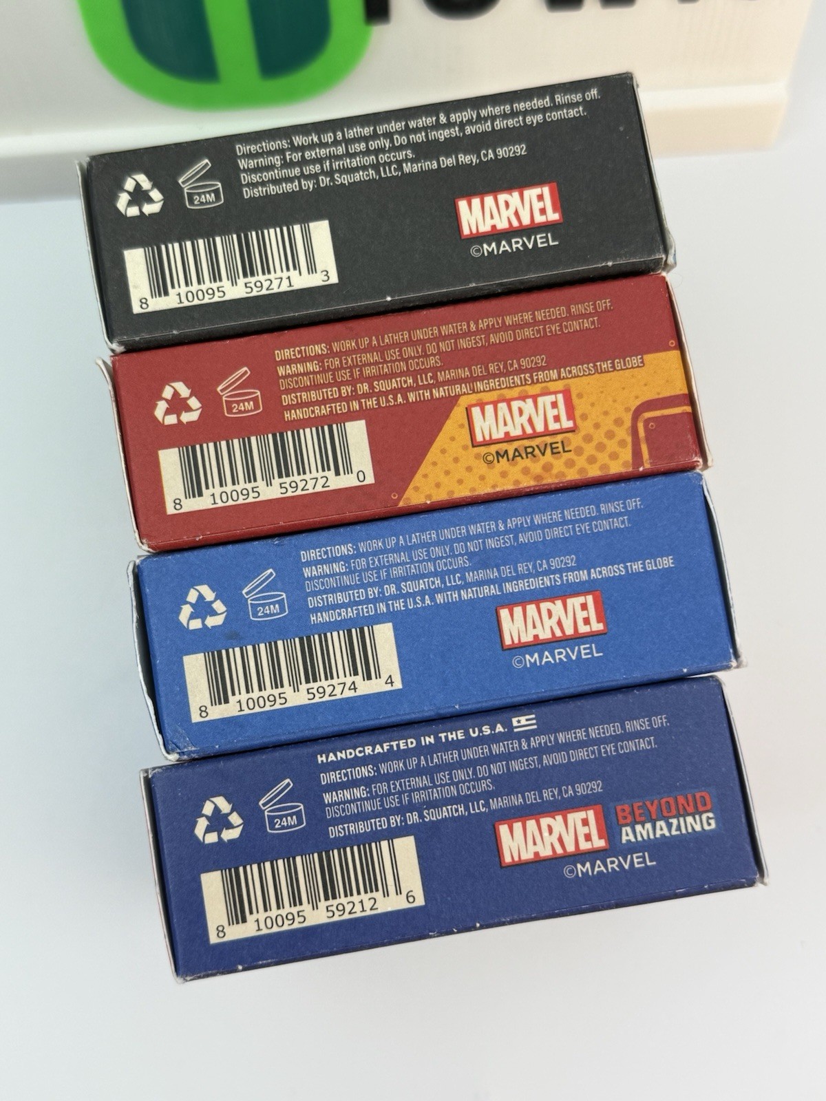 New! Dr. Squatch Spider Man Marvel Avengers Collection Limited SOAP (4-pack)