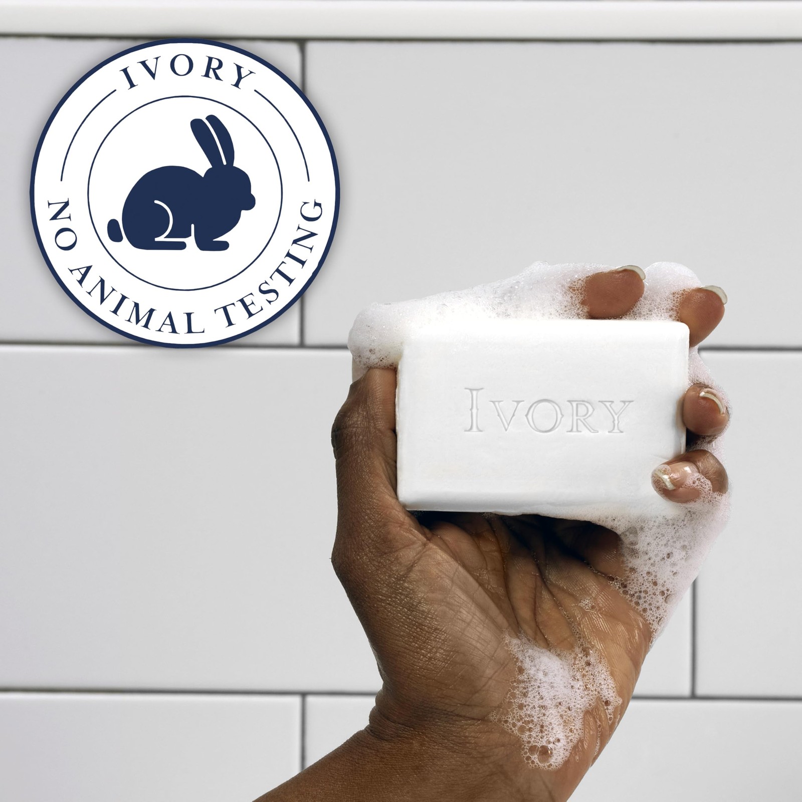 Ivory Gentle Bath Bar Soap, Designed for Whole 4.0 Ounce (4 Count), White