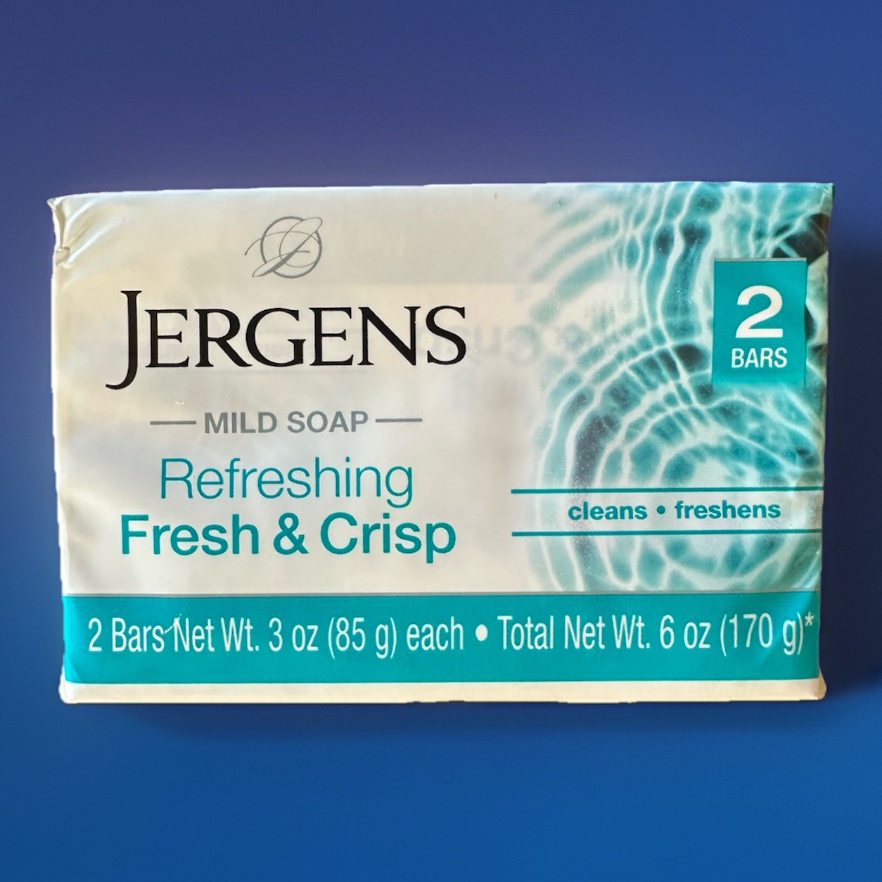 5x Lot Jergens Fresh & Crisp Mild Soap 10 Bars Total New Sealed