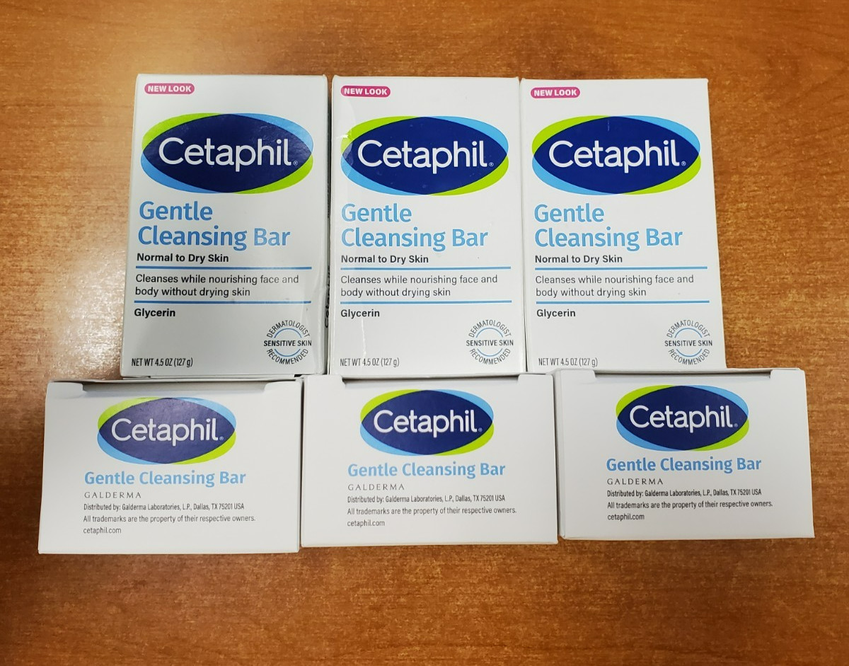 6 Bars: CETAPHIL Gentle Cleansing Bar Soap 4.5 oz. ea. Normal/Dry Skin – R1P2