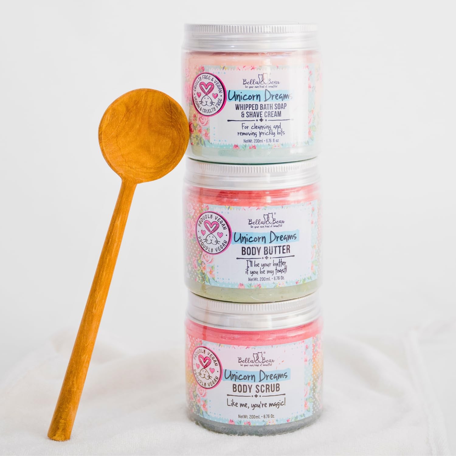 Bella & Bear Unicorn Dreams Whipped Bath Soap, SLS , Paraben , Cruelty-, Vega…