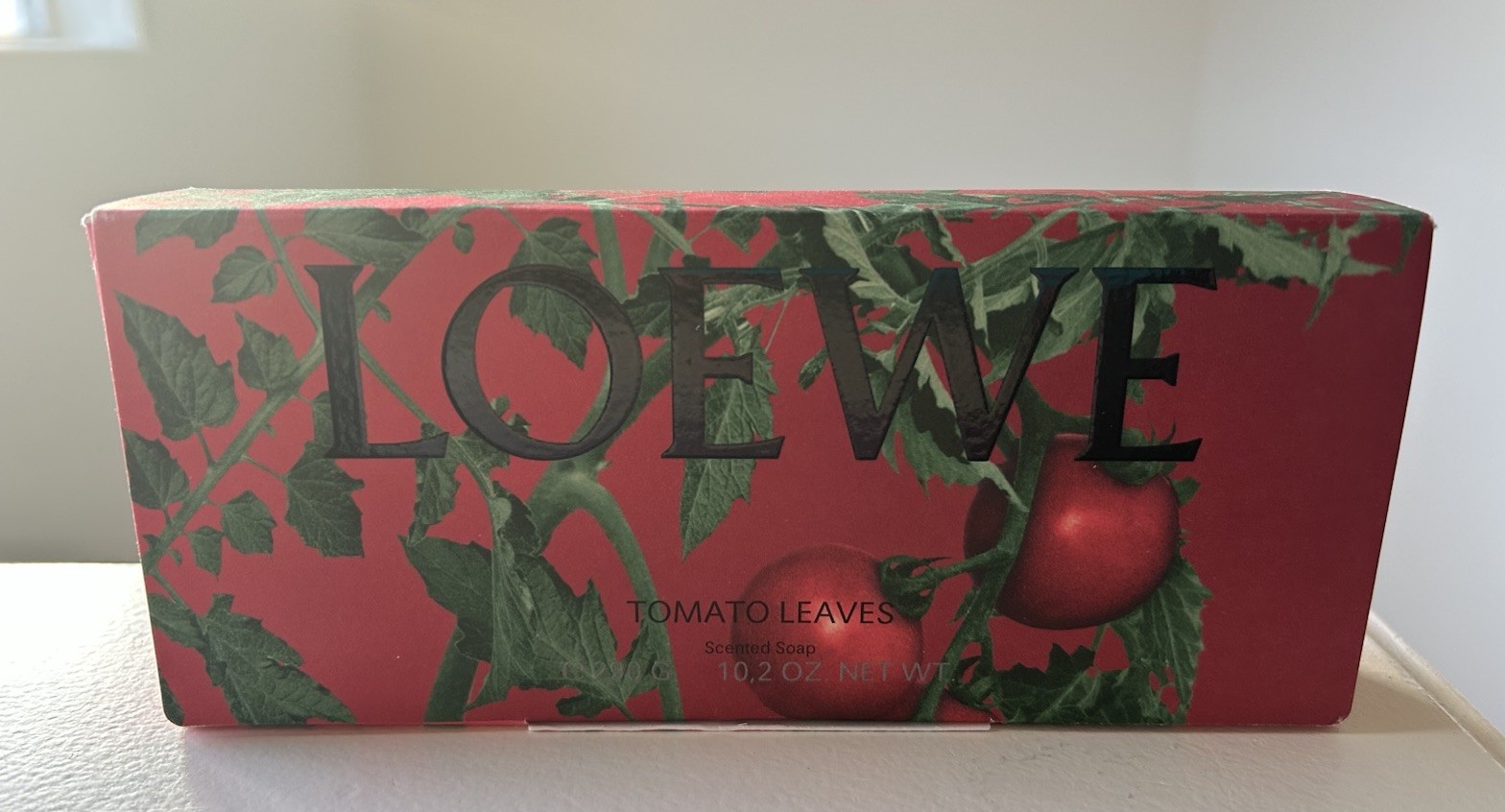 Loewe Tomato Leaves Soap Bar On A Rope New In Box