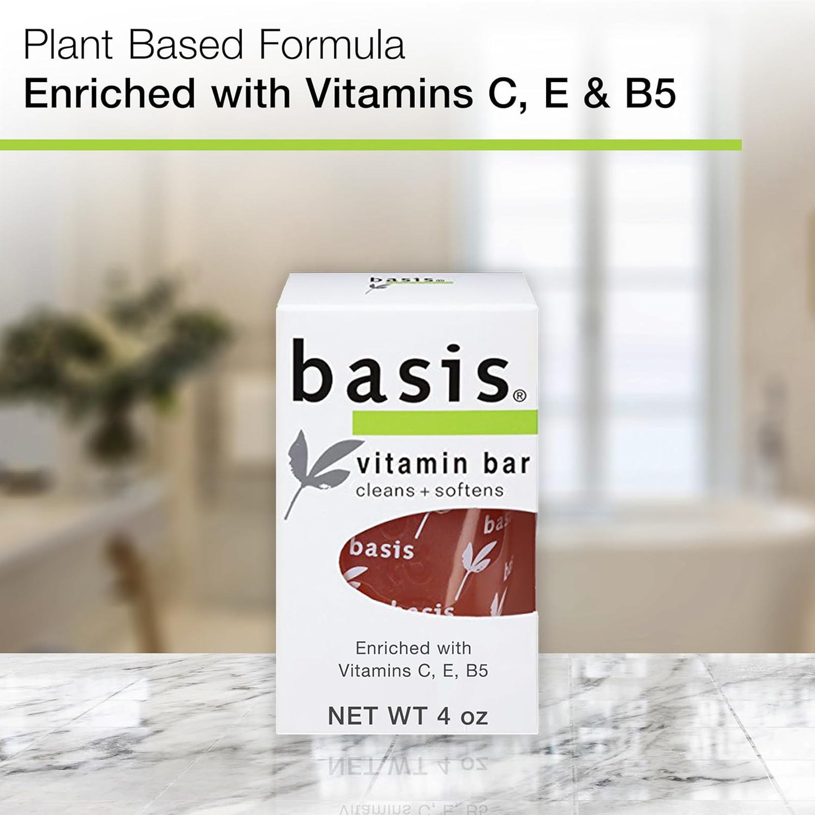 Vitamin Bar Soap for Body Hands Face Natural Soap with Vitamin C E B5 4 Oz Pack