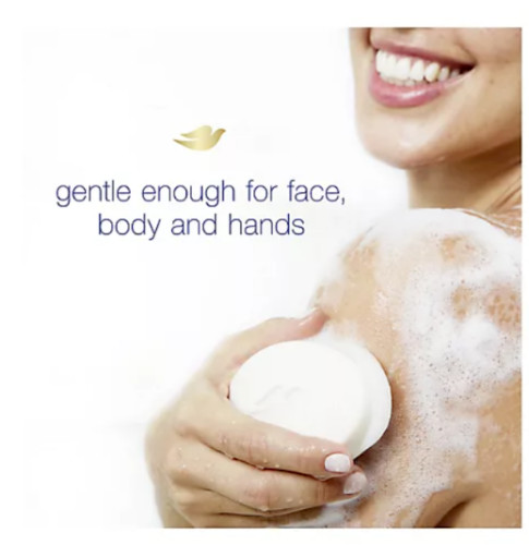 Dove Soap Bar Original White Moisturizing Cream Beauty 135g, 4.75 oz x 12 Pack
