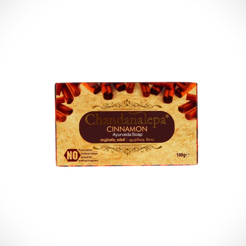 Chandanalepa Cinnamon Ayurveda Herbal Soap 100g Organic Body Skin Brightening