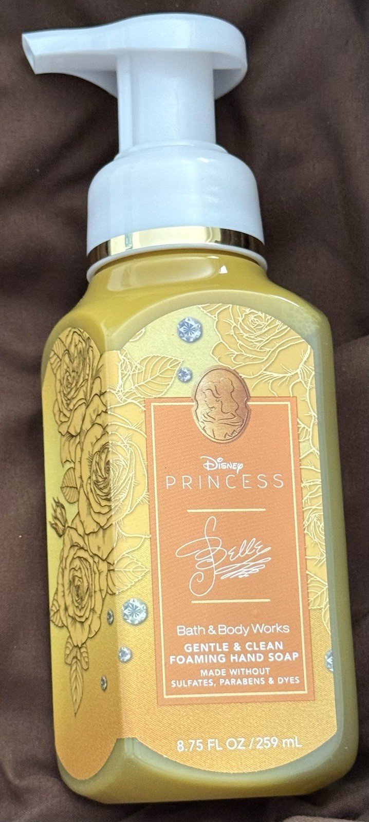 NEW BATH & BODY WORKS DISNEY PRINCESS BELLE FOAMING HAND SOAP-8.75 OZ