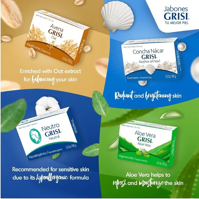 🐌 GRISI (3.5 Oz.) 100g BAR ●MOTHER OF PEARL● Natural ILLUMINATING Bar Soap🫧.