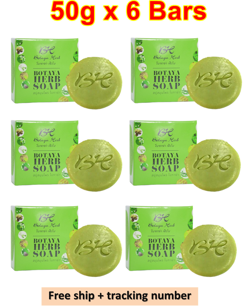 6X Botaya Herb Soap Reduce Dead Skin Cells Blemishes Acne Freckles Dark Spots