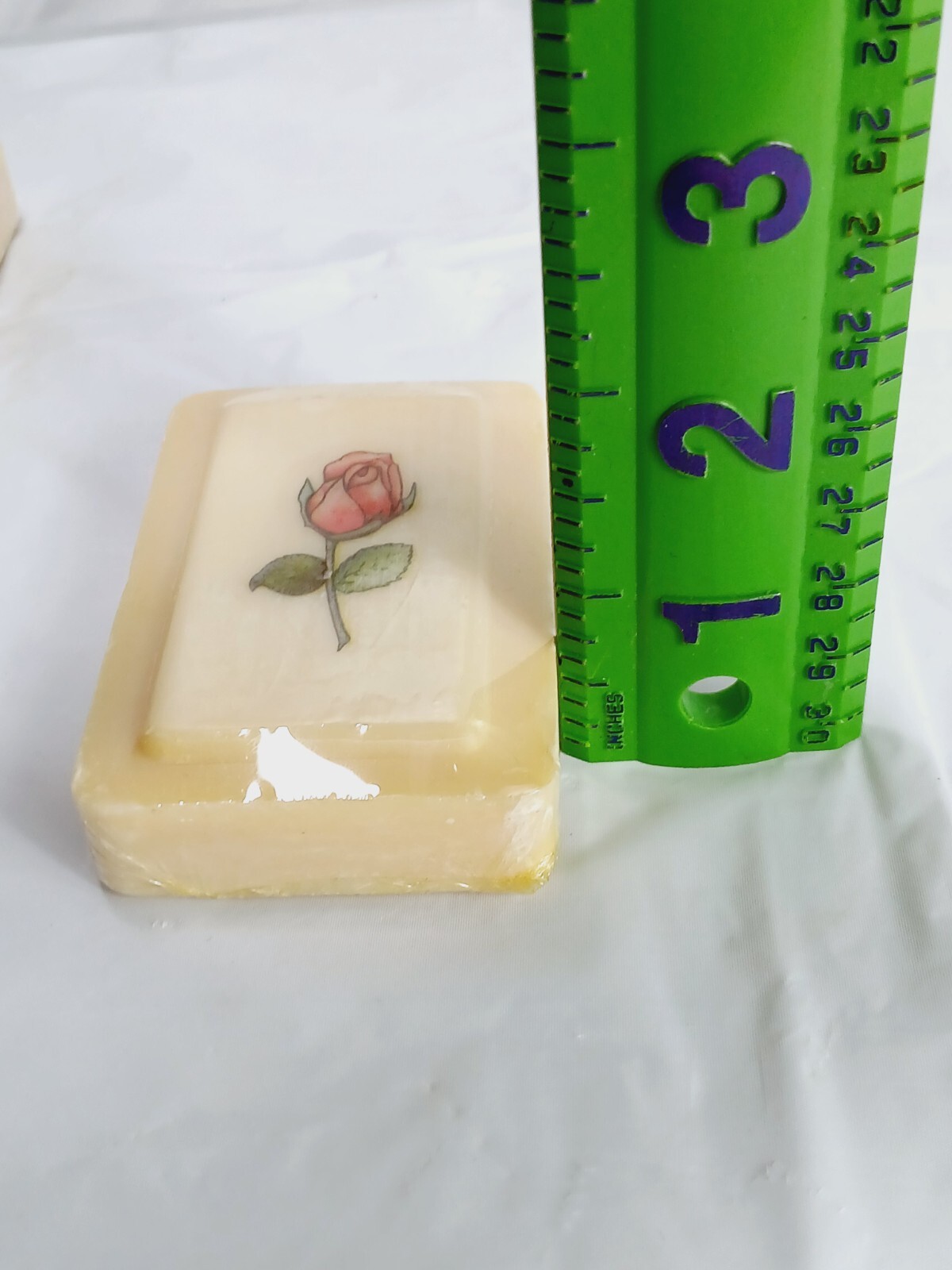 Vtg Katherine Gray ROSE Print 3 Bar Soap Gift Set = Unused/wrapped=original box