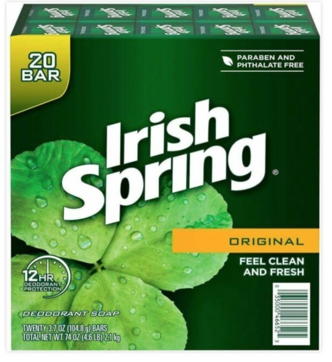 Irish Spring Original Bar Soap (Pack of 20)