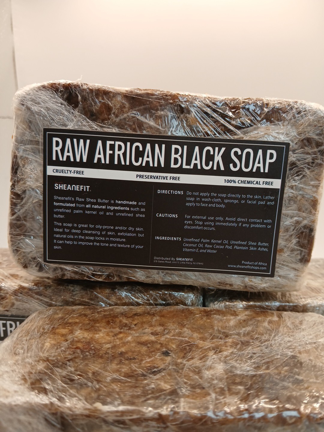 Raw African Black Soap 1 Pound Great for Skin Inflammation such as Acne, Eczema