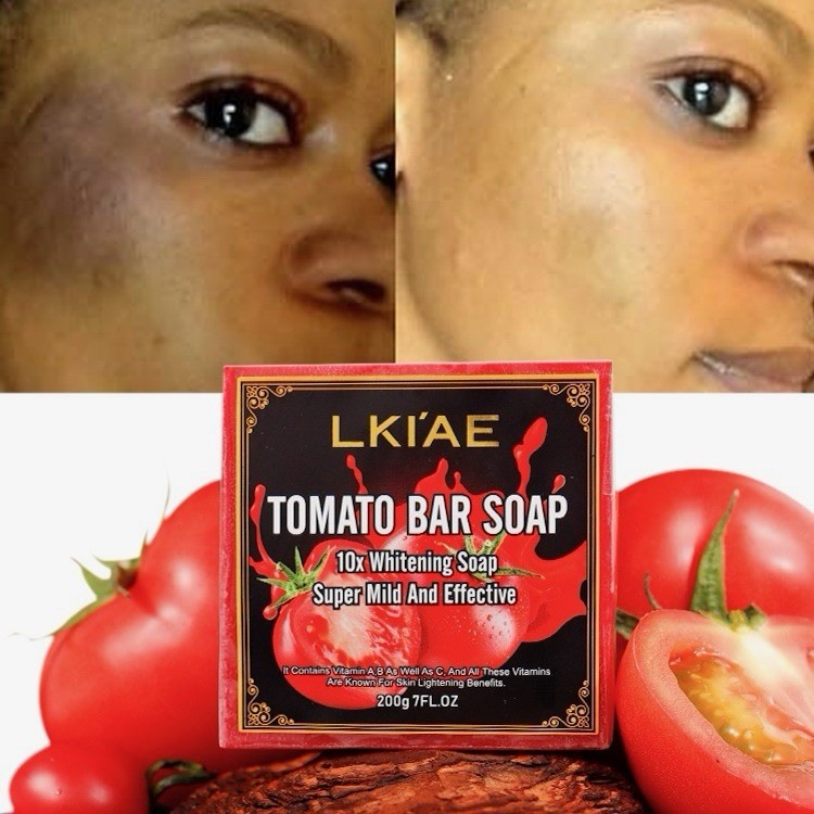 Rich Foam Herbal Tomato Soap 200g/7oz With Vegan & Vitamins A,B,C And E.