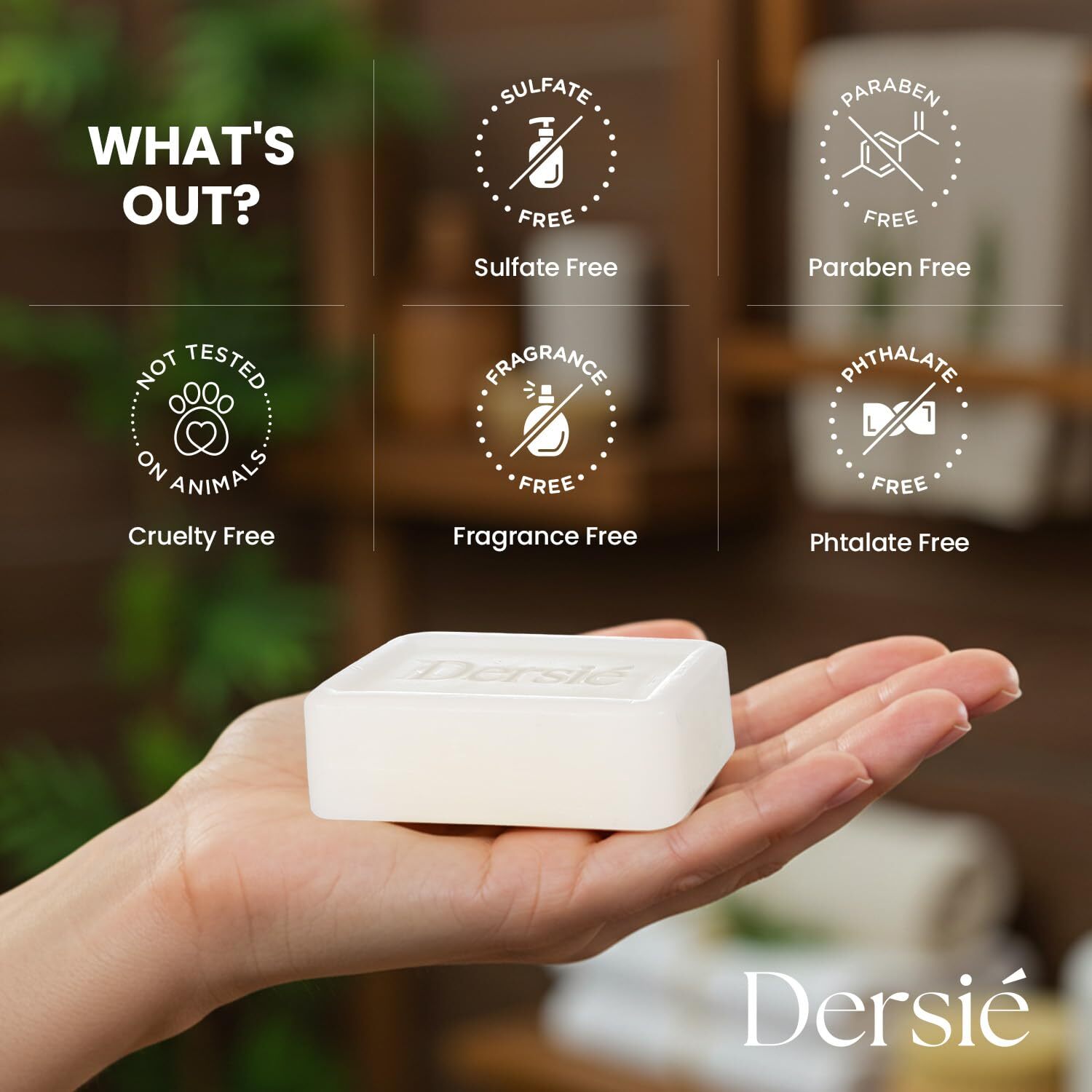 Dersie Organic Beef Tallow Soap for Face & Body with 100% Grass-Fed Moisturizing
