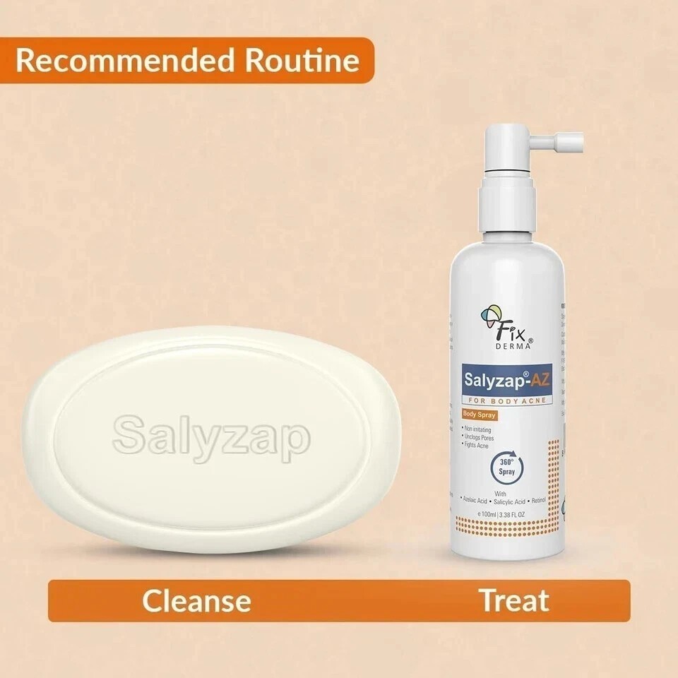 2X Fixderma Salyzap Soap Tea Tree Oil & Vit E Acne-Prone & Oily Skin 75gm W808