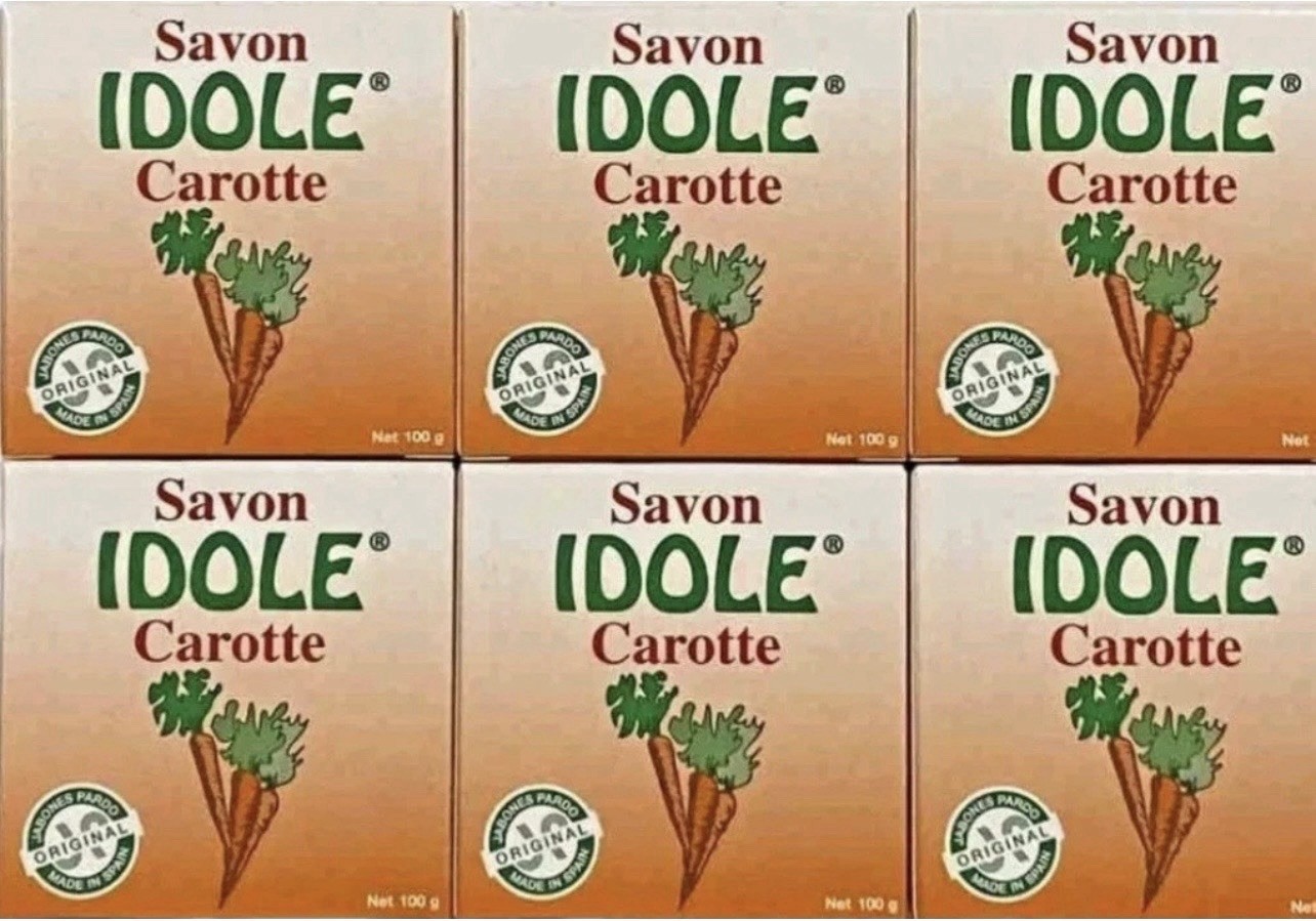 6 – Pack IDOLE Carrot Soap 100g each Made In EU.