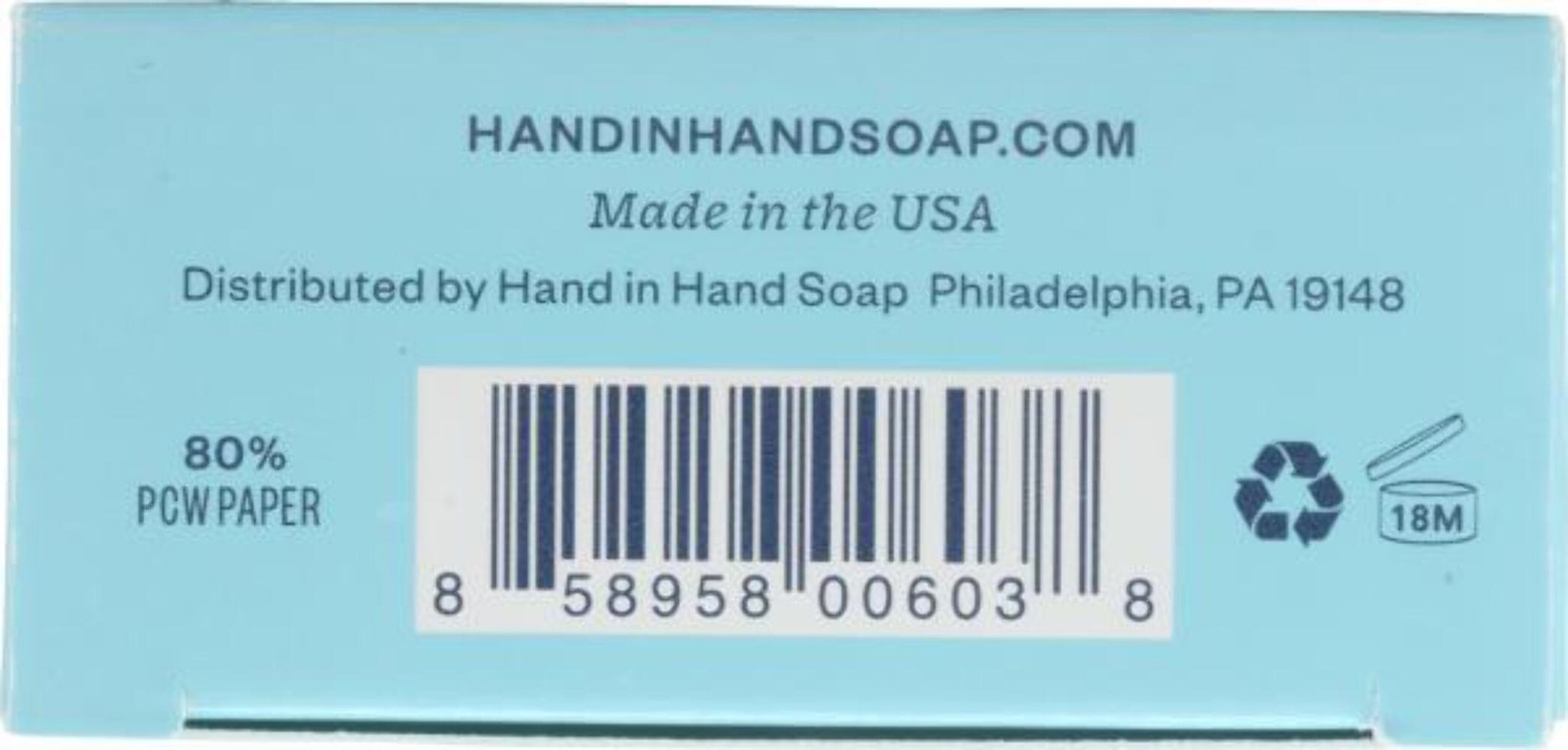 2x Hand in Hand Sweet Mint & Eucalyptus Sea Salt Bar Soap, 5 OZ
