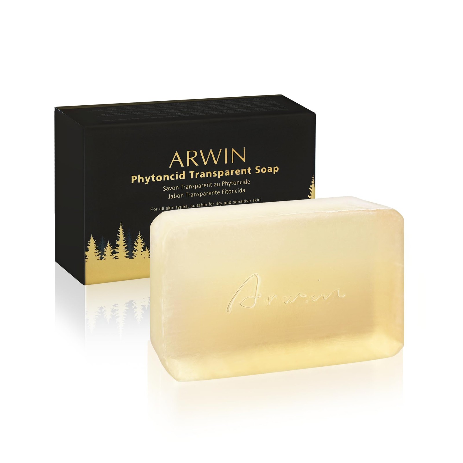 Glycerin Soap Bar 180g / 6.3 oz for Face & Body, Natural Transparent Soap for…