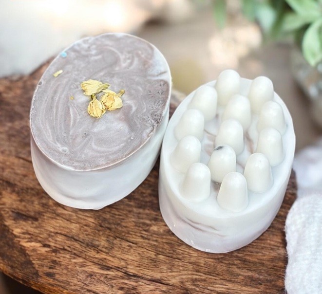 10 Bulk Goat Milk Massage Soap Bars Assorted Handmade Moisturizing Soap