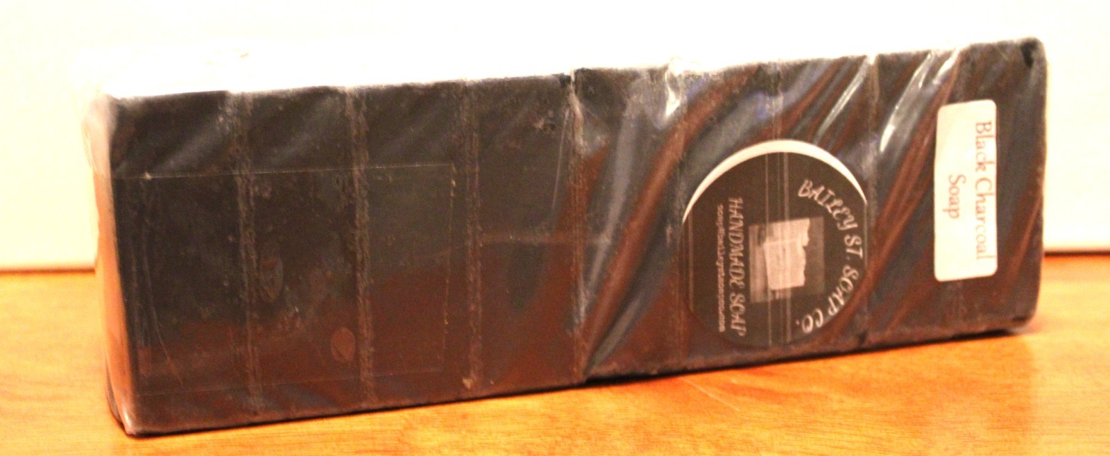 Charcoal Aloe Cold Processed handmade soap loaf, 9 precut bars