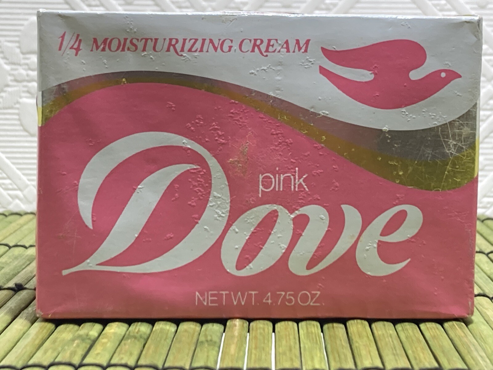 Dove Pink Bar Soap 1/4 Moisturizing Cream Foil Pack of 2 NEW 4.75 OZ Lever Bros.